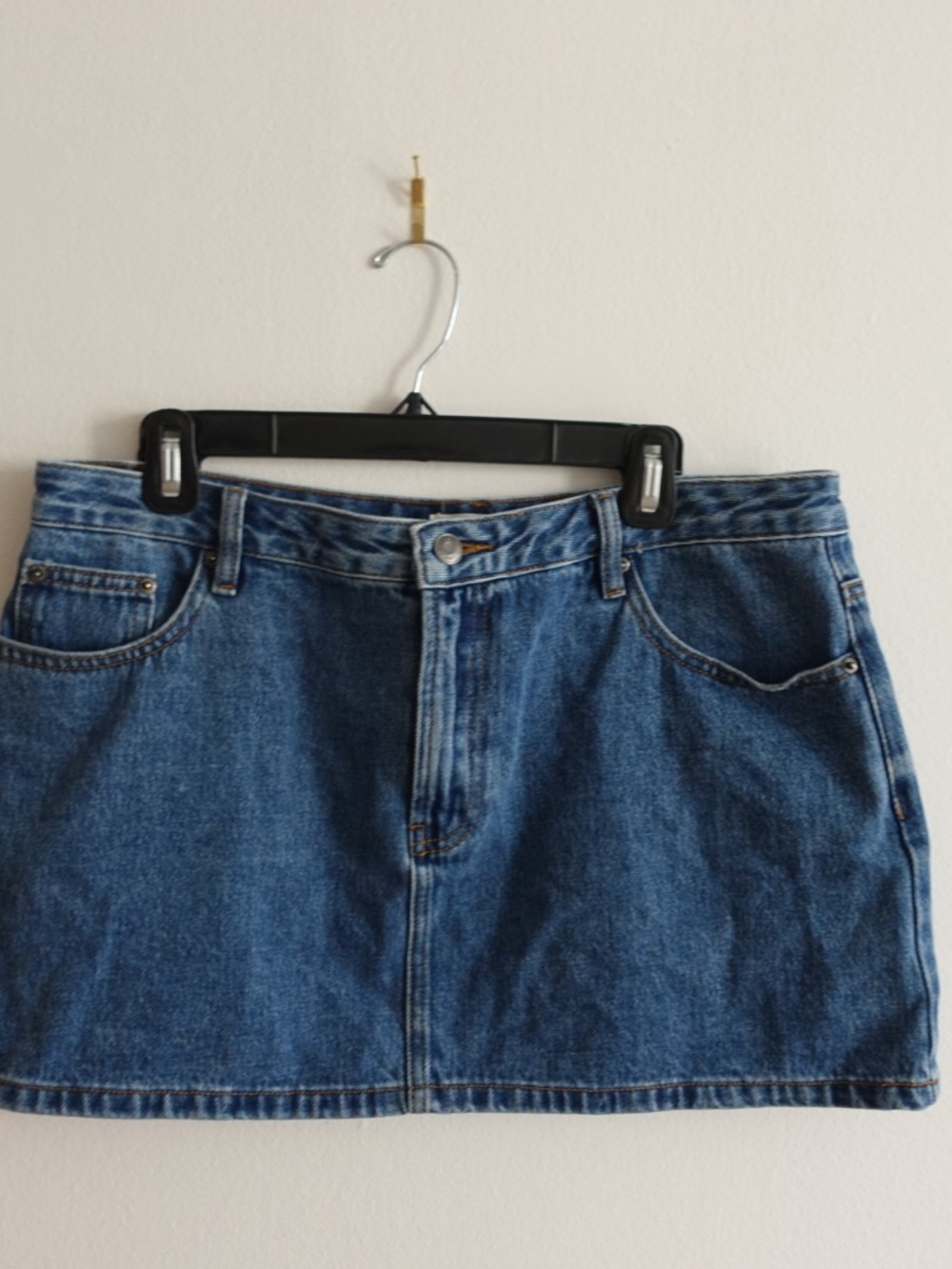 Glassons Blue Denim Mini Skirt - Casual Pocketed Style